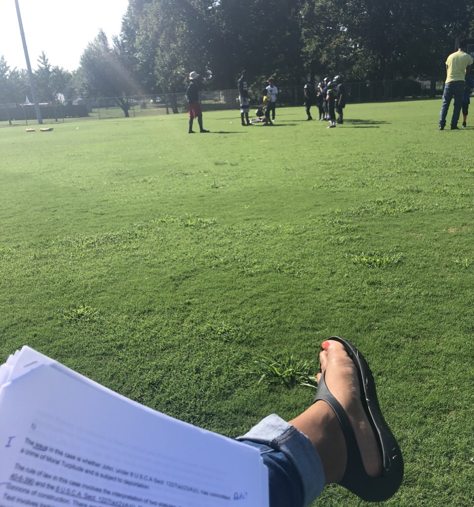 ProfessorAtkins's tweet image. #professormommy on duty at 6yo’s football practice. #amgrading