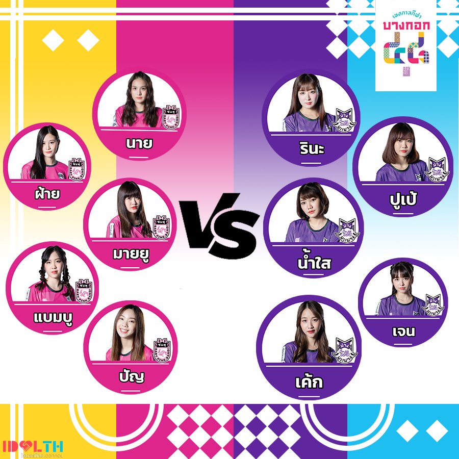 IDOLTHdotcom's tweet photo. ส่องผู้เล่นตัวจริงฟุตซอลรอบชิงชนะเลิศระหว่างทีมสีชมพูและทีมสีม่วง

#เทศกาลกีฬาบางกอก๔๘ 
#BNK48 
#idolthdotcom 
#idolth https://t.co/lH3oSeTPcq