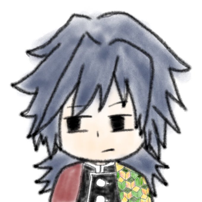 はるさんがTwitterに投稿した冨岡義勇(鬼滅の刃)のイラスト。