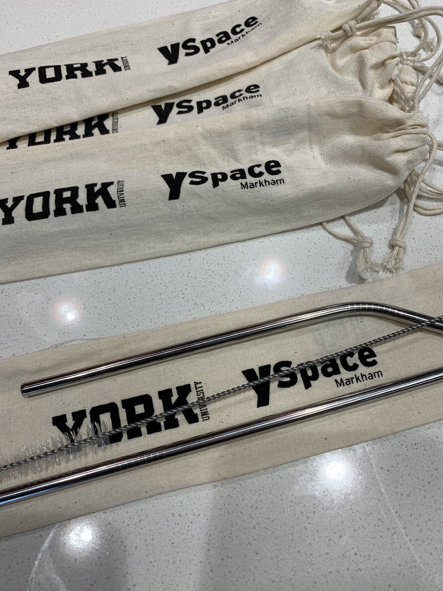 YSpaceYU's tweet photo. If you’re at #DoorsOpenMarkham, be sure to come by for your free #reusable straw and cleaner 😱 plus you get to try some amazing #food from our top startups! #YorkRegion #YRTech https://t.co/VNlB4X5mQs