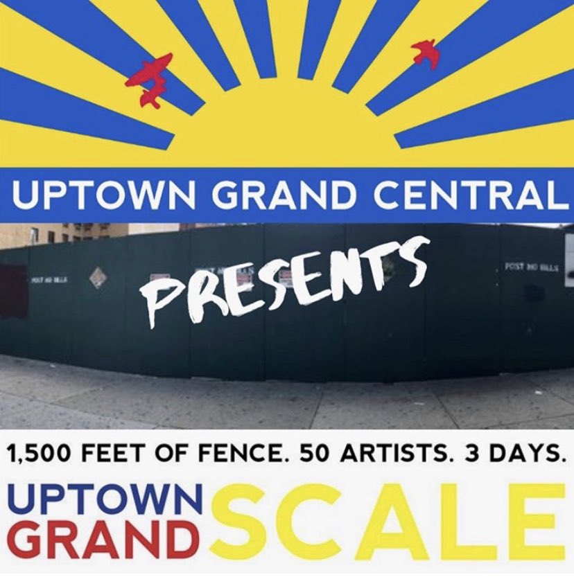 MurjArt's tweet photo. Hey Peeps, today I will be painting on the construction gate in Harlem on Park ave between 125th and 124th. Excited for this awesome project.  Stay tuned for progress pics next week! I’ll be there basically all day so come by and see me if you are uptown! https://t.co/KJ4BGe9pYN