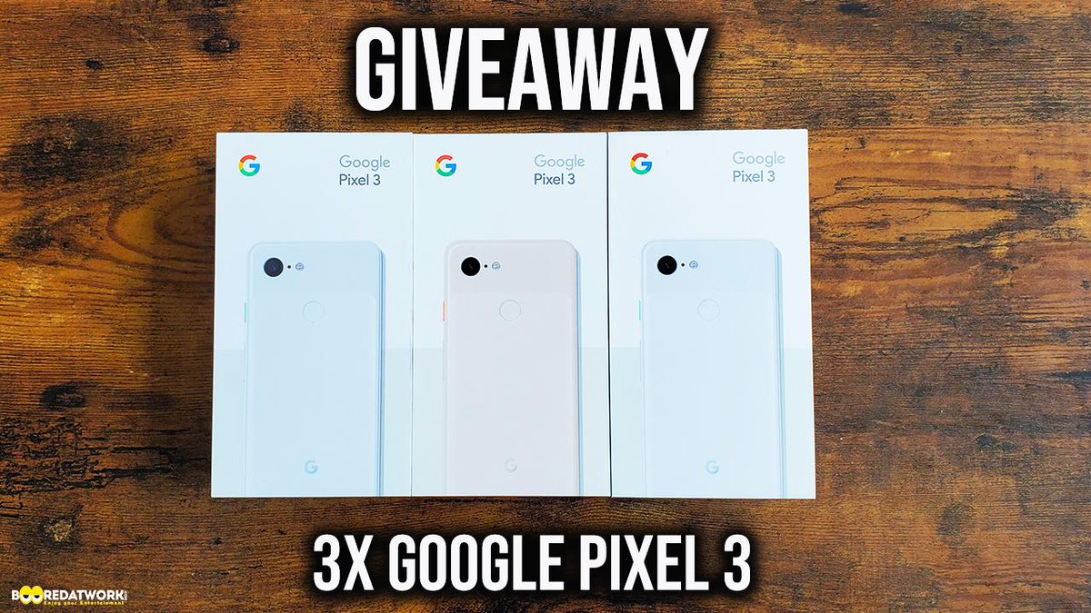booredatwork's tweet image. GIVEAWAY: I&apos;ve partnered with Verizon to give away 3x Google Pixel  3 devices on each of my social media platforms to celebrate 300k milestone!

Follow @Booredatwork + @verizon and RETWEET to enter!