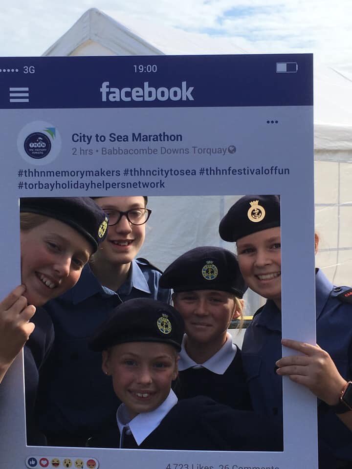 Great day supporting <a href="/THHN2/">THHN - Memory Makers</a> with their City to Sea run. We were cheering, handing out refreshments and bags to the weary runners at the end.  Thank you to those cadets who came along and supported. (Photo of first group. Too busy serving teas and coffees to get more photos)