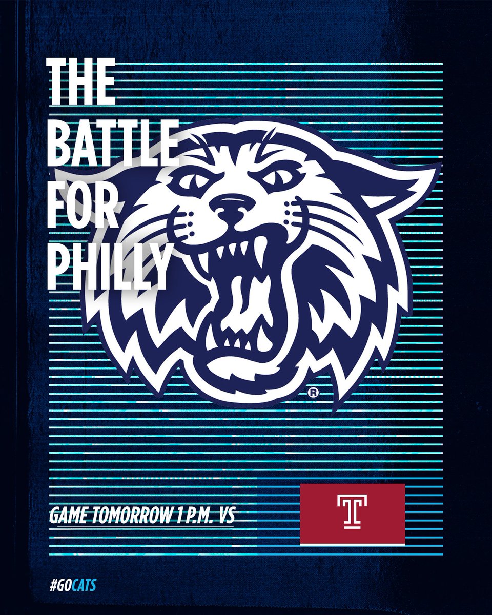 NovaWSoccer's tweet photo. BATTLE OF PHILADELPHIA!
The Wildcats take on City 6 rival Temple tomorrow at 1:00!
#87Given #38Earned https://t.co/2meo01e4wG