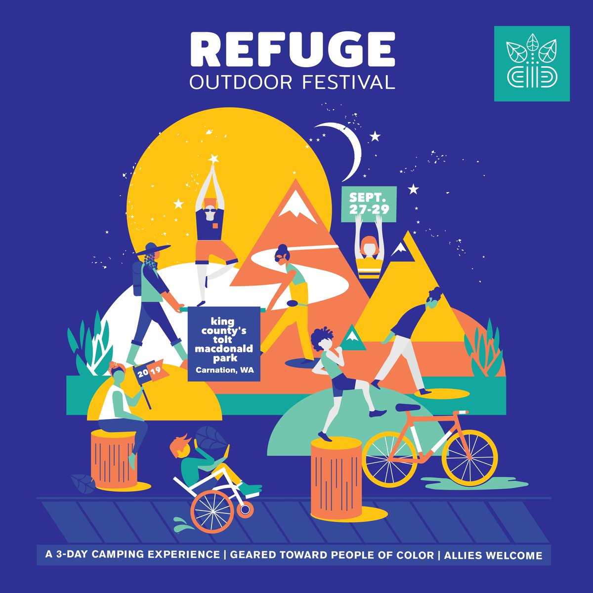 birdsconnectsea's tweet photo. We're excited for @RefugeOutdoor Festival, a unique festival experience geared toward people of color and allies. Seattle Audubon will join the fun with a bird walk and a special birding-by-bike trip with @bikeworks206.  #letsmeetoutside
Ticket info: https://t.co/hD7Ov2OOTP https://t.co/qw9lMtTQh8