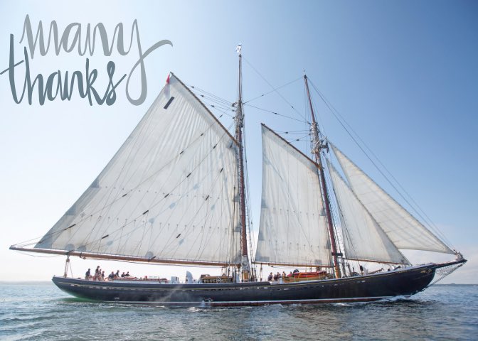 We want to take a minute to thank the many people who made this summer unforgettable. THANK YOU to <a href="/tallshipsfleet/">Tall Ships America</a>, festival organizers, volunteers, sponsors, and the visitors who came out to see the tall ships. We loved sharing a little piece of Nova Scotia with you all!🙏