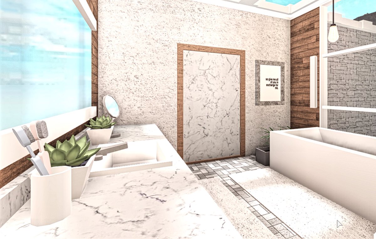 Aesthetic Bloxburg Bathroom Ideas