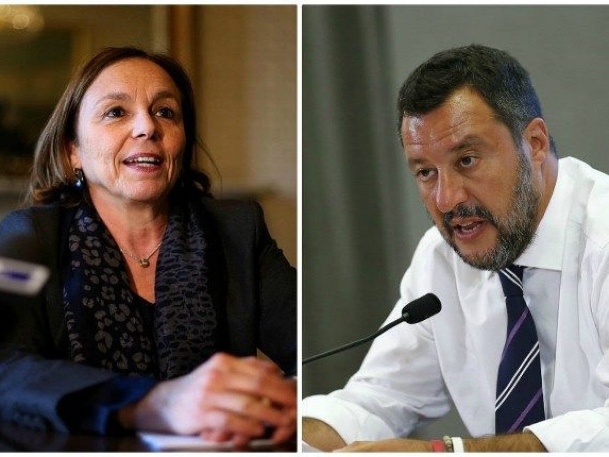GiovaniDemocra2's tweet photo. La new entry del Viminale Luciana Lamorgese, subito dopo il giuramento del neonato governo Conte, si è recata al Viminale dove ha incontrato il suo staff. Al suo arrivo non era però presente il suo predecessore Matteo Salvini, che ha preferito saltare il passaggio di consegne. 🤦‍♂️ https://t.co/9r7WlwbUQJ