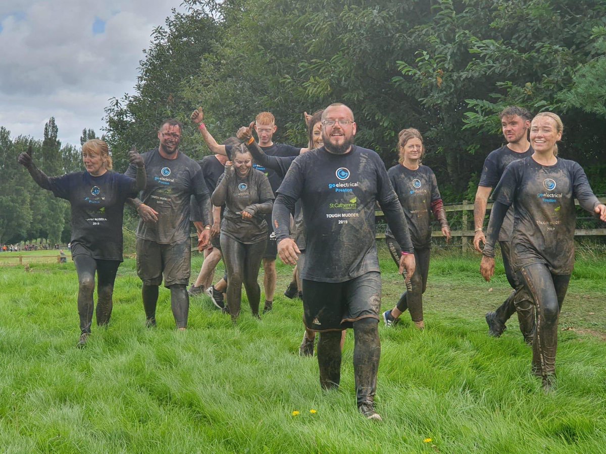 ukgoelectrical's tweet photo. ๐ช๐ป We did it! Tough Mudder 2019! Thank you so much to everyone for your support and donating ๐ we all need a well deserved rest this evening but we enjoyed every minute! ๐ช๐ป #toughmudder2019 #completed #teamgo #goelectrical https://t.co/Rlh7A8yTw7