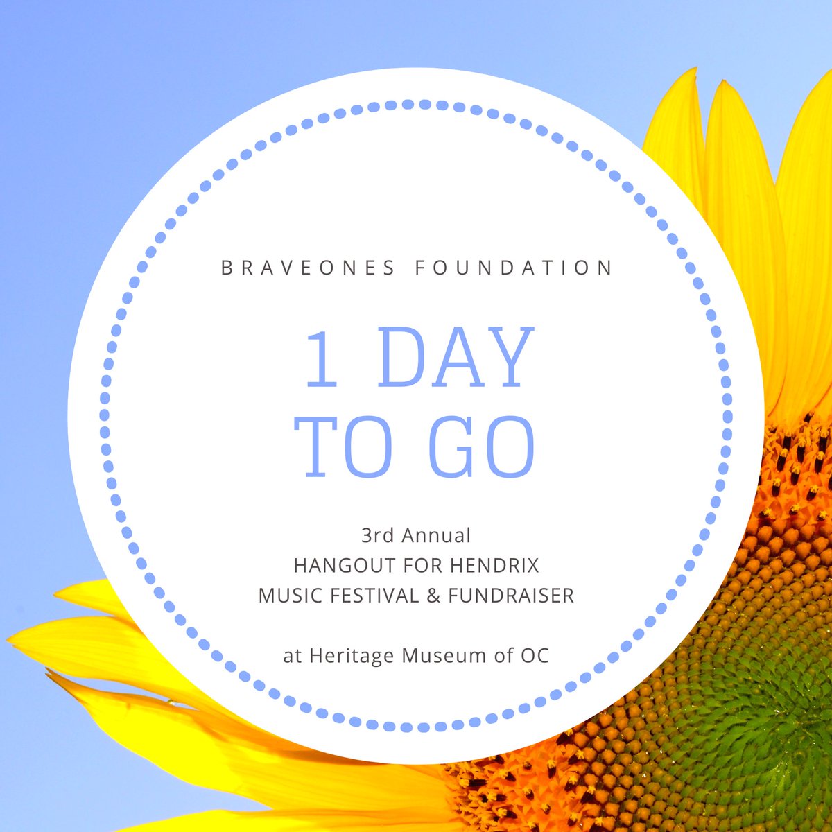 BraveOnesFDN's tweet photo. 🌻Can’t Believe it’s Almost Here🤗 Tickets are Going Fast, Don’t Miss Out on all the Fun💙 All Proceeds Benefit @chocchildrens #NeuroScience Playroom Build Project —> https://t.co/TbSr2B3pwU

#CHOCchildrens #CommUNITY #givingback #Pediatrics #orangecounty https://t.co/0uCL4Hs2rw