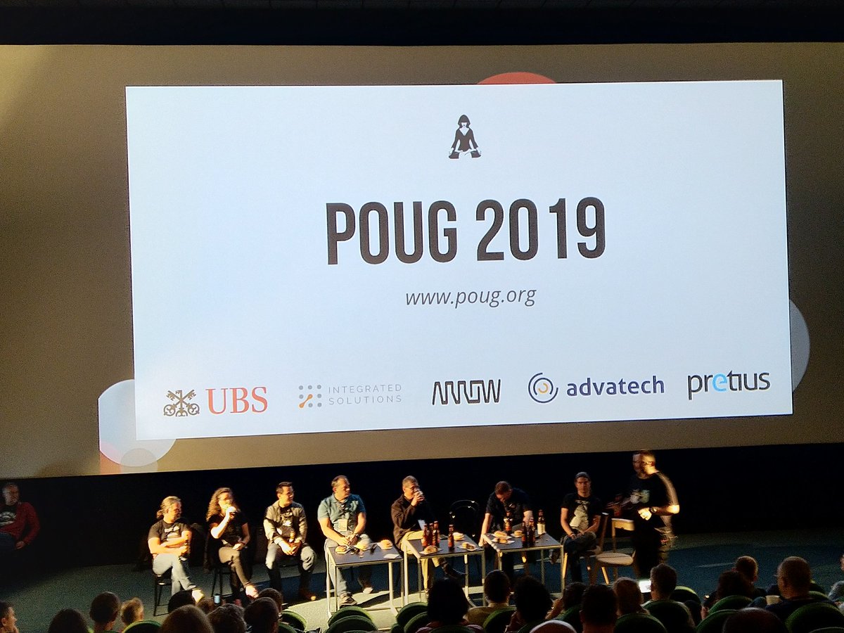 LucasBednarek's tweet photo. Discussion panel: Cloud vs on-premises #POUG2019 #POUG19 @POUG_ORG A lot of fun already and it's only the beginning... 🤣 https://t.co/rwXX0rjspg