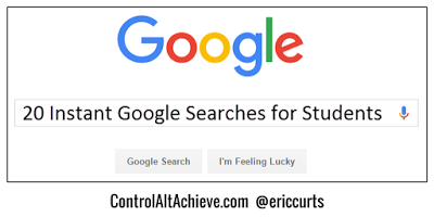 ericcurts's tweet photo. 20 Instant Google Searches your Students Need to Know https://t.co/fdQXEwgFW5
#edtech https://t.co/8DBfT7yrWn
