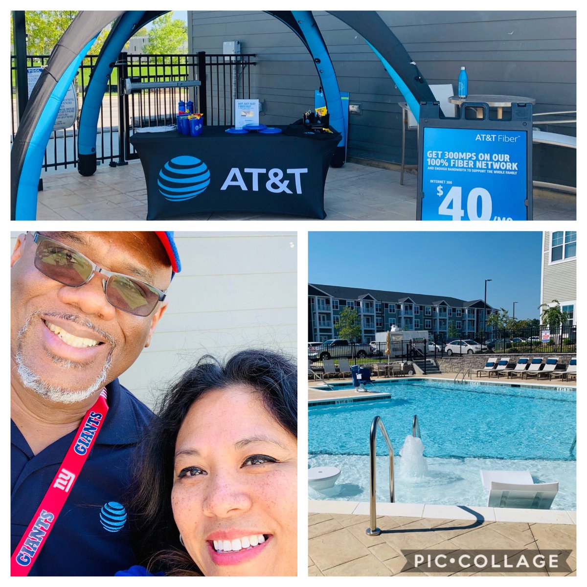 Hangin our with Bloomfield residents today... splashing around while giving out that Fiber sunshine!!