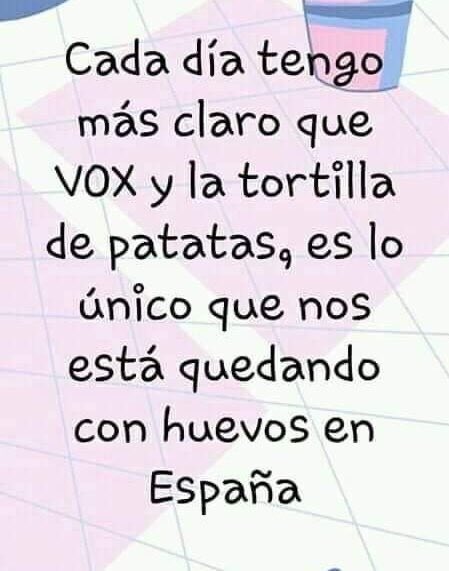 TheCryptoSquire's tweet photo. 🗣Cada día tengo más claro que @Vox_es y la tortilla de patatas, es lo único que nos está quedando con huevos en España 🇪🇸 https://t.co/dfwqI1yCCI
