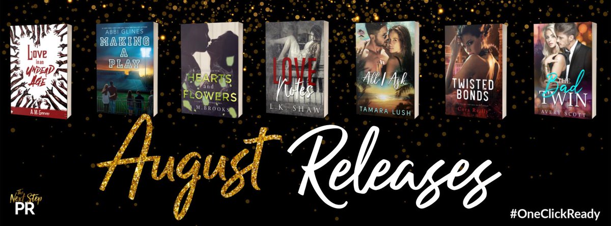 TheNextStepPR's tweet image. #ReleaseRecap
August was one of the busiest months this year for us &amp;amp; what a month it was. Did you see all these amazing releases we hosted?
➡️ thenextsteppr.org/2019/09/02/rel…
@amgeever  @AbbiGlines  @LKShaw_Author  @TamaraLush  @CoraReillyBooks  @WritesAvery  @brooksauthor