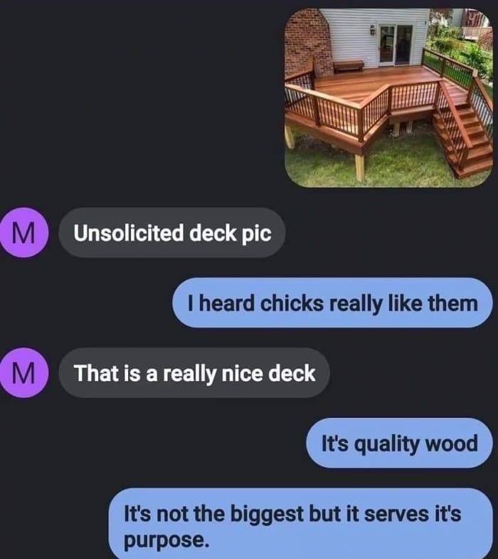 So important to take good care our your deck- keep it clean, tidy and moss free
