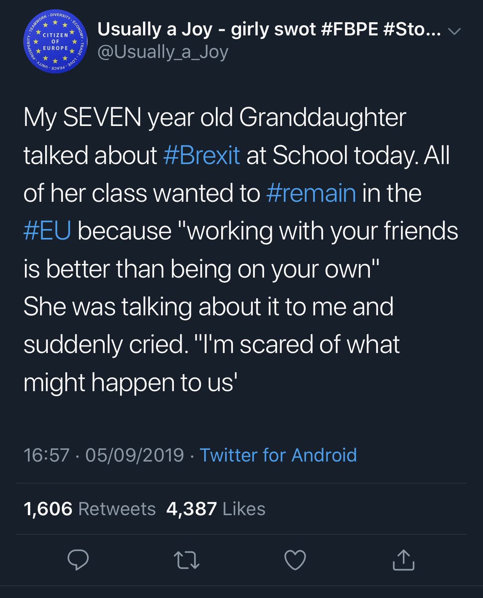 This could be a real contender.

Blocked us before I could even get a chance to look at the tweet? ✅

#FBPE in the name? ✅

Young child? ✅

Crying/applause? ✅