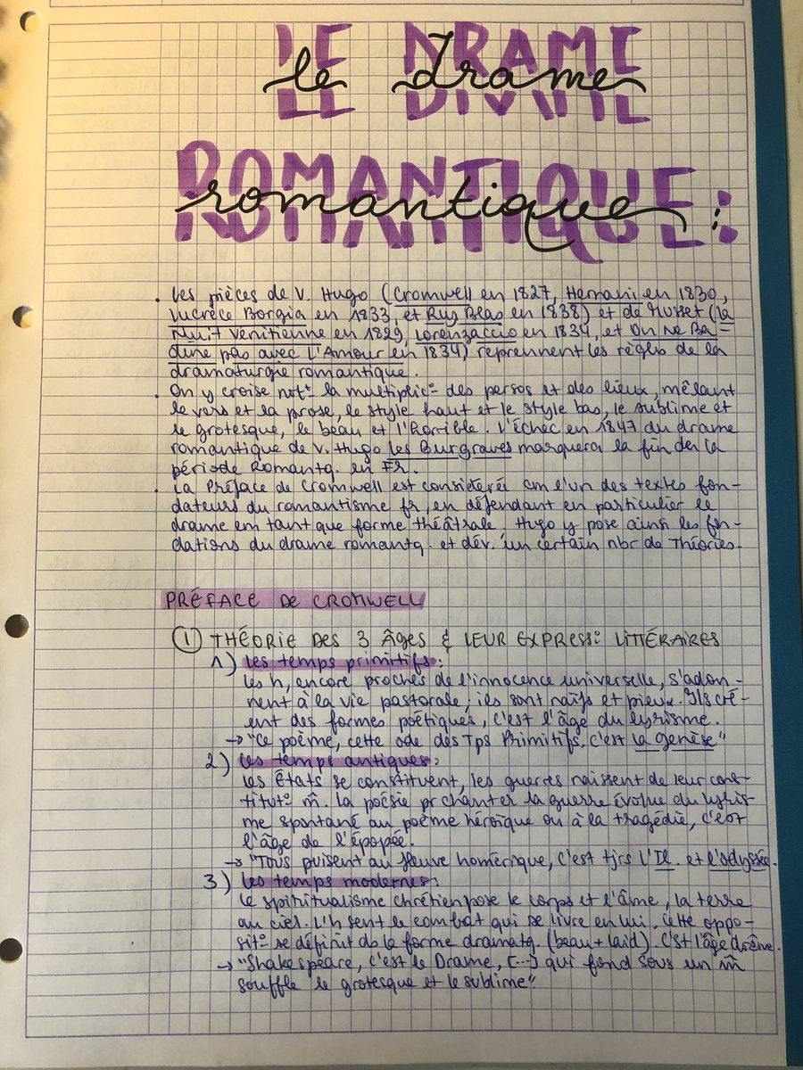 Lina On Twitter Pour Bien Commencer L Annee Fiche Le Drame Romantique Bacl Aideentrel Bac2020