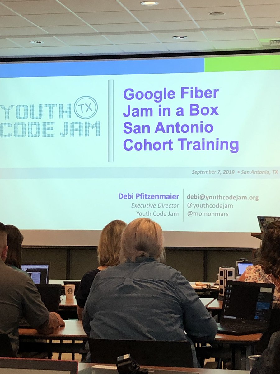 Full_STEM_Ahead's tweet image. Spending Saturday morning with @readgardenwalk and @YouthCodeJam getting training for our #JamInABox grant! Excited to bring coding to @NISDCarnahan! #WeCanCode @googlefiber @NISD @NISDAcadTech @Sosa06Andi @arfjacob65 @nisd @briantwoods1 @MelanijaLong
