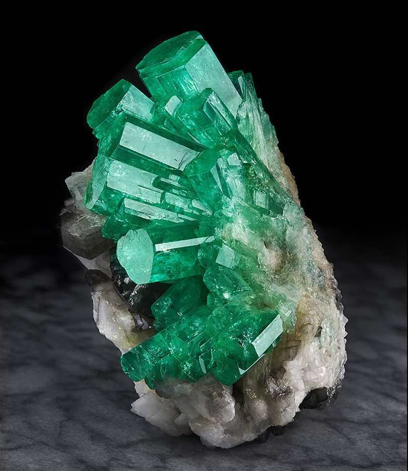 GeologyTime's tweet photo. One of the most significant emerald clusters in the world from Coscuez Mine, Muzo Municipality, Boyacรก Dept., Colombia
Credit: Wilensky Fine Minerals
Evan D'Arpino Photography
#minerals #crystals https://t.co/b0muHSvrGY