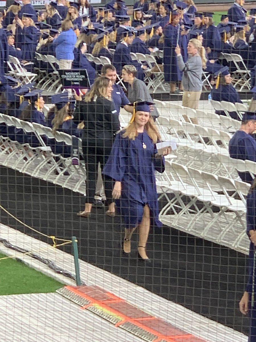 Sitting here @TMobilePark, witnessing my wife accomplish her Bachelors goal!! #WGUGrad #excitedhubby #proudchildren #goteamwifey