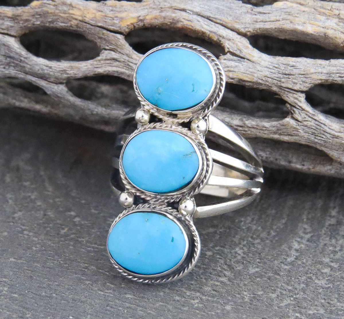 Turquoise Additions! #etsy shop: Turquoise Sterling Silver Long Ring etsy.me/2ZWCeId #jewelry #bluering southwesternjewelry #turquoisering #silver #giftforwomen #bohohippie #turquoisejewelry #statementring #uniquering #westernring #kokopellitraders #najavoring