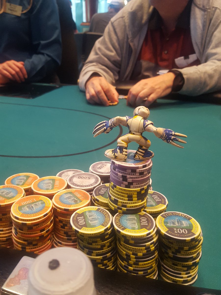 Chip leader at the woods averages 100 thousand I got 400 thousand