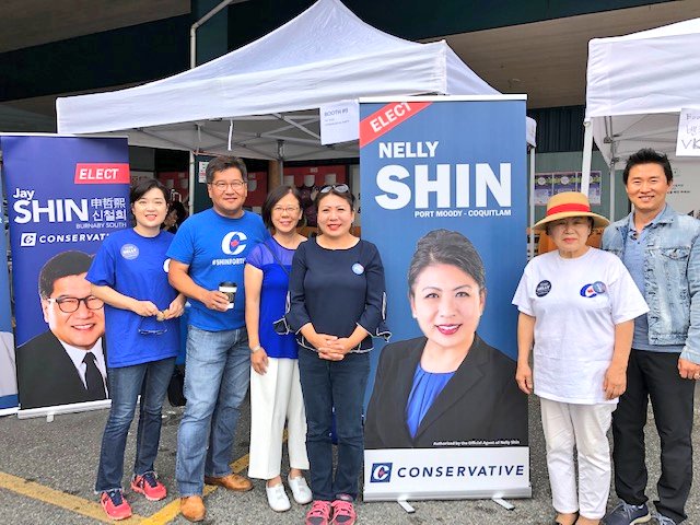 jayshin2019's tweet photo. I love how #vibrant of a country #Canada is🇨🇦. Celebrating #Korean Community Day 🇰🇷 hosted by the @NorthRoadBIA at Koreatown in #BurnabySouth. Joined by fellow #CPC candidates Nelly Shin and Heather Leung. Having a great time. Lots of families here. Come say hi!
#ShinfortheWin https://t.co/9J5iUt6i10