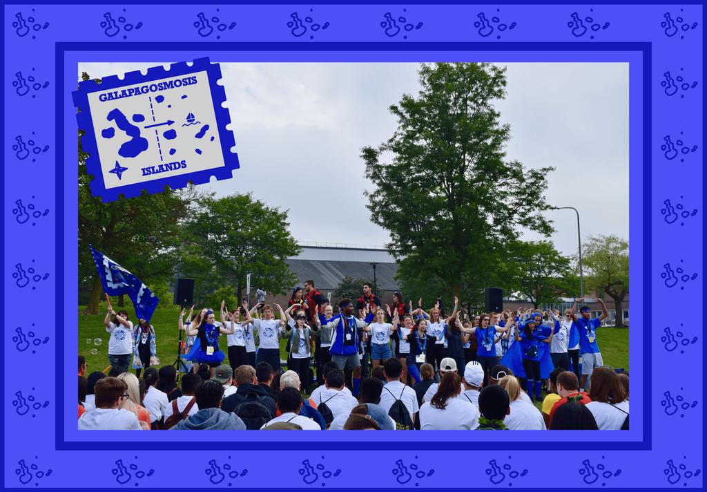 SCIOrientation's tweet image. Royal blue, you're up! What's up Galapagosmosis Islands!