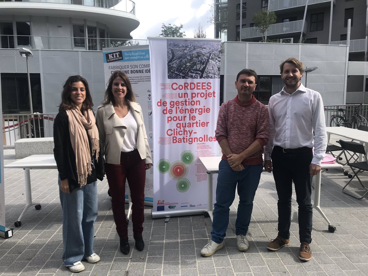 ValerieNahmias's tweet photo. « La Rue est à nous » animation initiée par C.O.R.D.E.E.S - projet Européen pour la gouvernance Énergétique d’un ensemble urbain, géré par 5 partenaires dont Ville de Paris, P&amp;MA, Embix, Mines Paris tech et une autre ville - sur le nouveau quartier à énergie positive #Paris17 https://t.co/j4SCF3hP4d