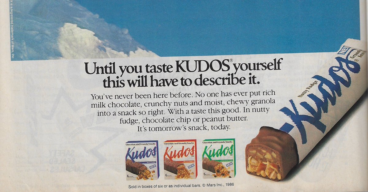 Hoju Koolander Until I Found This Ad In An Old Issue Of Family Circle From 1987 I Had Totally Forgotten That Kudos Bars Existed They Were Like The High Glass Granola Hoju Koolander Until I Found This Ad In An Old Issue Of Family Circle From 1987 I Had Totally Forgotten That Kudos Bars Existed They Were Like The High Glass Granola