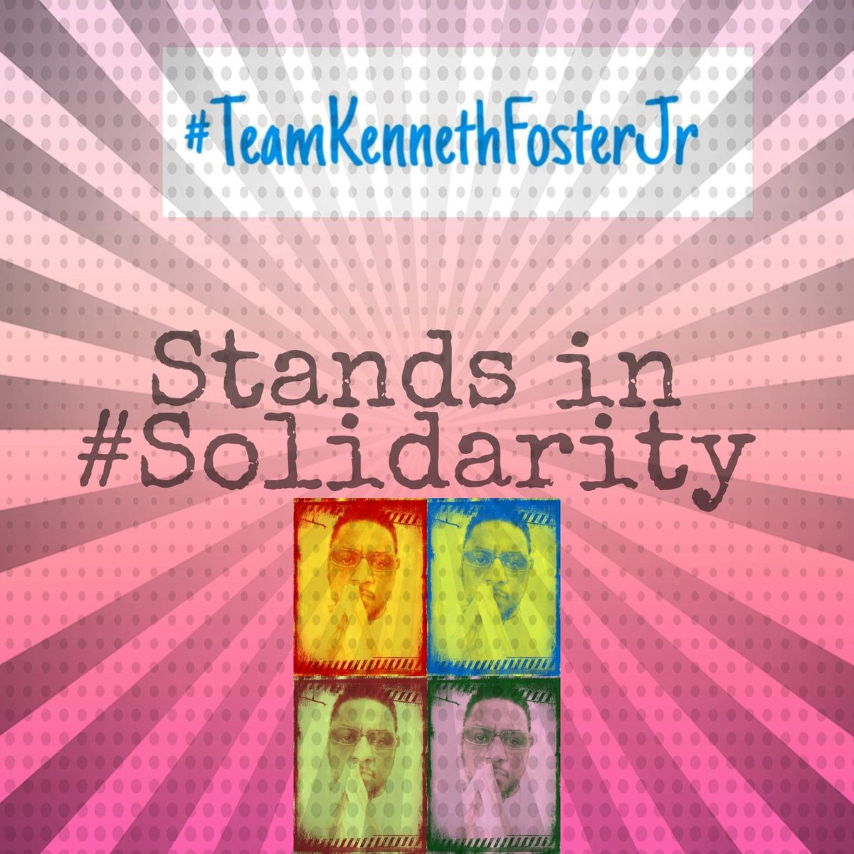 WorldKenneth's tweet photo. #TeamKennethFoster stands in solidarity with #JeremyBusby
#StrongerTogether
We #JoinJeremy
#FreeJeremyBusby
@jettica65 @MadeInNovemberX @3JeremyBusby https://t.co/owaY9Fv6ym