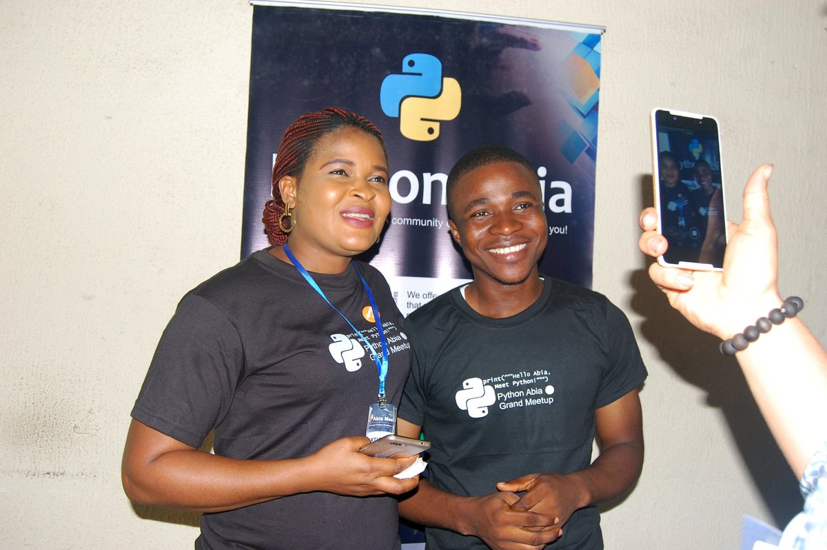 iam_saintben's tweet image. Still on the #AbiaMeetPy 
@AbiaPython @Transition @psalmskalu @AgansMiracle @AnnieloveAnn @Ubajoseph_u @ThePythonCode1