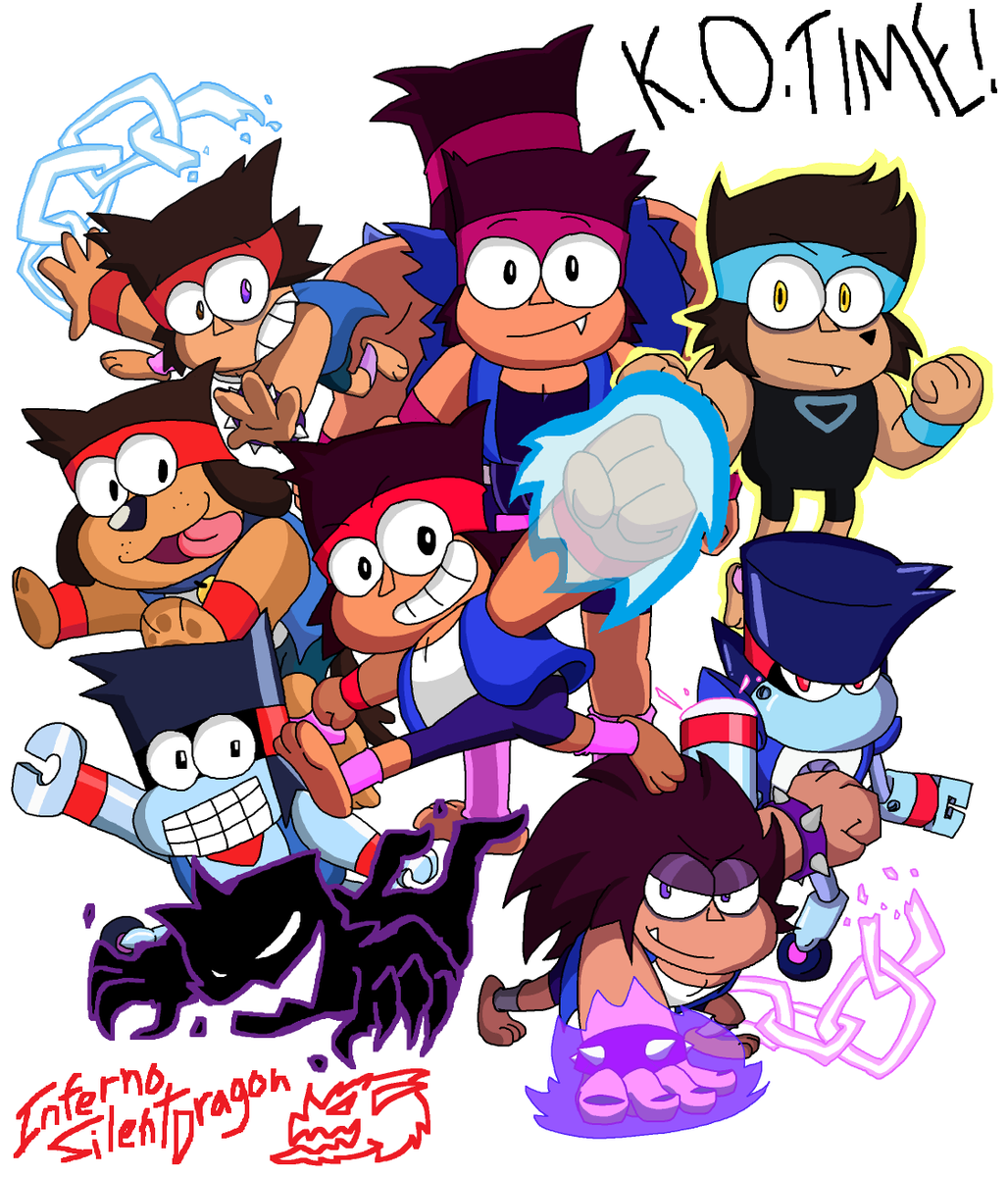 PyricInferno's tweet photo. @ianjq ♪K.O.! K.O. TIME~!♪

Sad to see it's over but that won't stop me from lovin K.O.! Here's the complete (unless I decide to make a background) version of my "why did I start this on MSpaint and only use a mouse" drawing of many K.O.s @ianjq 
Thank you for making such a great show https://t.co/cB3FV2PXjI