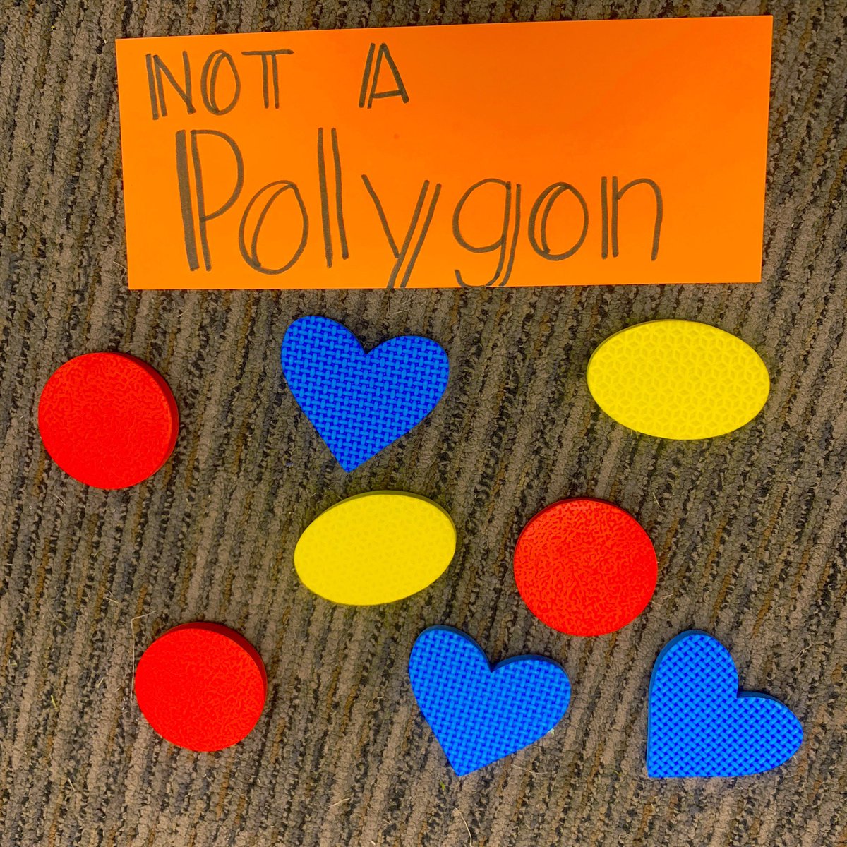 anchorslearning's tweet image. We have been doing a little multi sensory learning while reviewing, discussing, and sorting polygons in room 210!  instagram.com/p/B2H7DQUhrmh/ #buildingmathematicians #whateverittakes #geometry