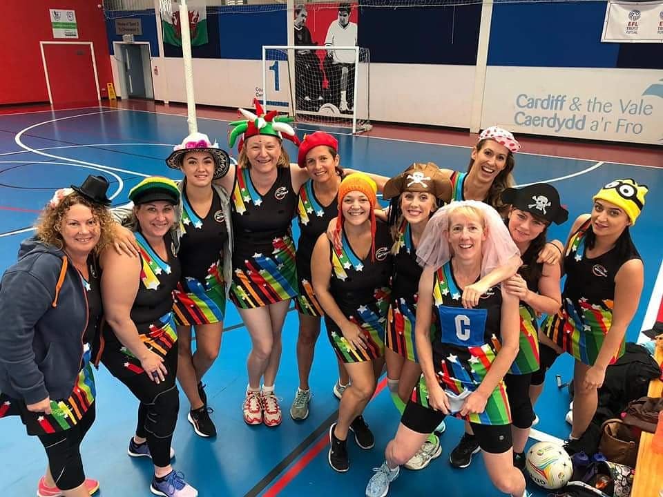 SWCNetball's tweet photo. We had the BEST day!!! So much fun at our 'Mad Hatters' Tournament to kick the season off!!! ⛑🧢🎓🏐 #netballsaturdaysareback https://t.co/DIVIPlwwER