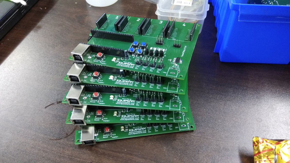 iquestersden's tweet photo. mig project kits getting ready #iot #project https://t.co/Y0Bz6YD8db