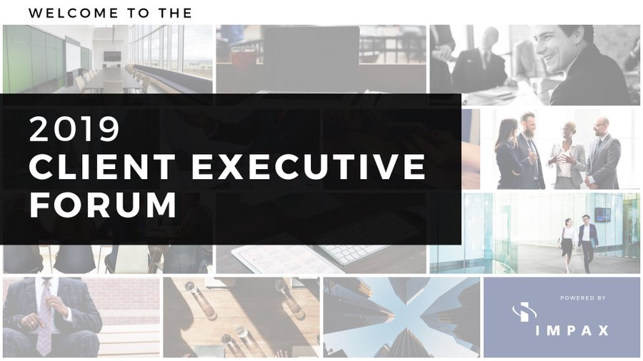 MarkShonka's tweet photo. What a week it was. The 9th IMPAX Client Executive Forum is in the books, and we are so grateful to the leaders that presented such thought provoking and inspiring sessions, the clients who joined us, and the IMPAXers who worked so hard to make it such a success. #impaxforum2019! https://t.co/gcK2W56MG1