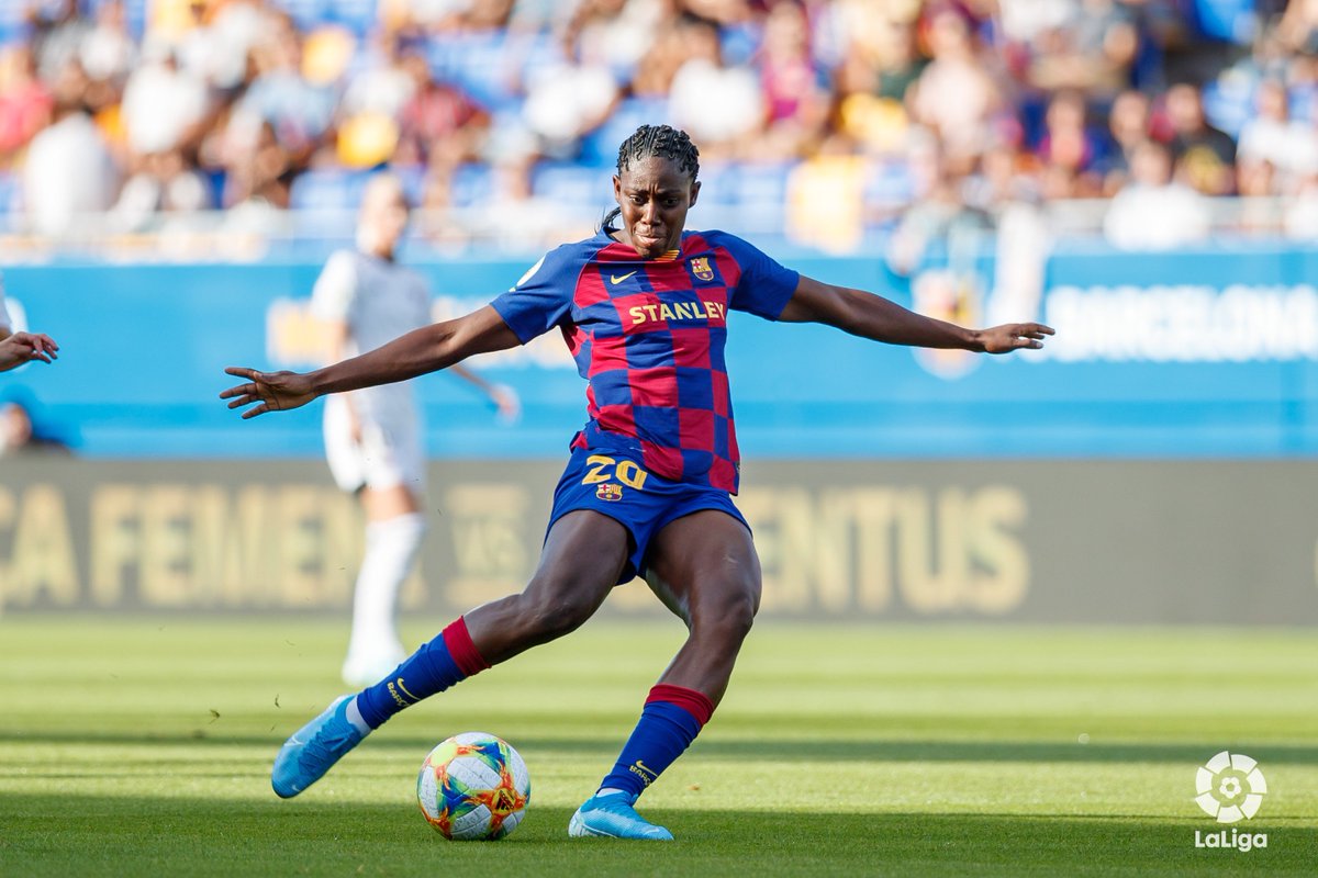 LaLigaEN's tweet image. 🇳🇬🔥 @AsisatOshoala is up and running for the 2019/20 season!

#PrimeraIberdrola