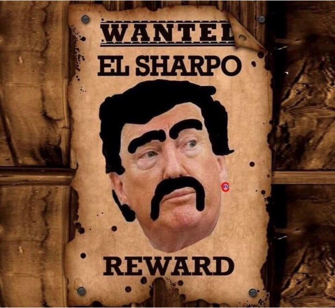 Resist1948's tweet photo. #ElSharpo #sharpiegate #SharpiePresident #Sharpie https://t.co/IrtIdvJfPg