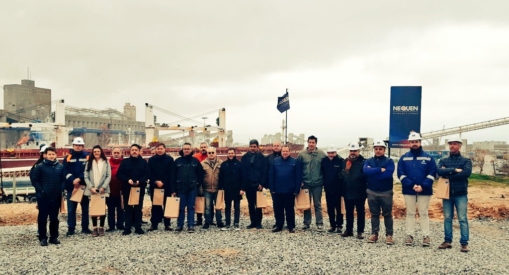 pba_ADIMRA's tweet photo. Excelente jornada del @GreGrupo en #Necochea #Quequen.
Gracias al @puertoquequen y a #CIPROQ por la recepción y el compromiso por la producción regional. 
Generando vinculos sostenibles para la #IntegracionProductiva

@ADIMRA_provBSAS @2004Abin @PIMDQ @puertomdpok #CIMSBA #APIT https://t.co/DePUL2rSA7
