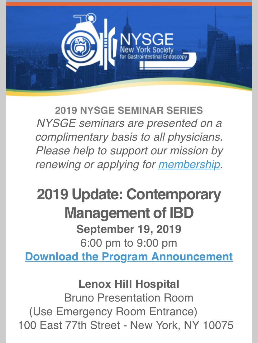 This will be phenomenal! A must for any doctor taking care of IBD patients. @NYSGE @Swaminath_IBD @Dana_Lukin @shannonchangmd @grinsa01 #gastroenterology #ibd #crohns #crohnsdisease #ulcerativecolitis #uc #colitis #inflammatoryboweldisease #zee_pruk