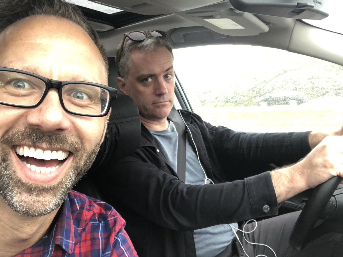 Bonjour #Quebec! Heading to tonight’s show in Lac Brome in the Eastern Townships; tomorrow at <a href="/RickksRoom/">Rickks Room</a> in the Laurentians.  For gods sake get off the 401, <a href="/BretHiggins/">Bret Higgins</a> is behind the wheel lol. #poutine #livemusic #piano