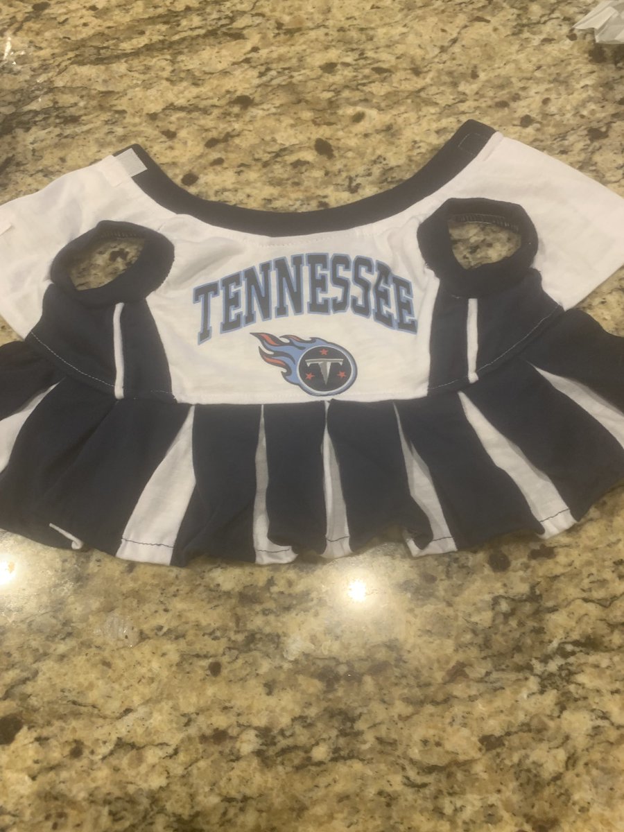 Riley_Mahaffey's tweet photo. #PiperPug ready for tomorrow! @TitansCheers @Titans @jwyattsports @lisahayes4 @NicolasDelama10 @N_Hrico @Bada_08 #TitanUp @NFL_Titans247 https://t.co/KptVK03OQb