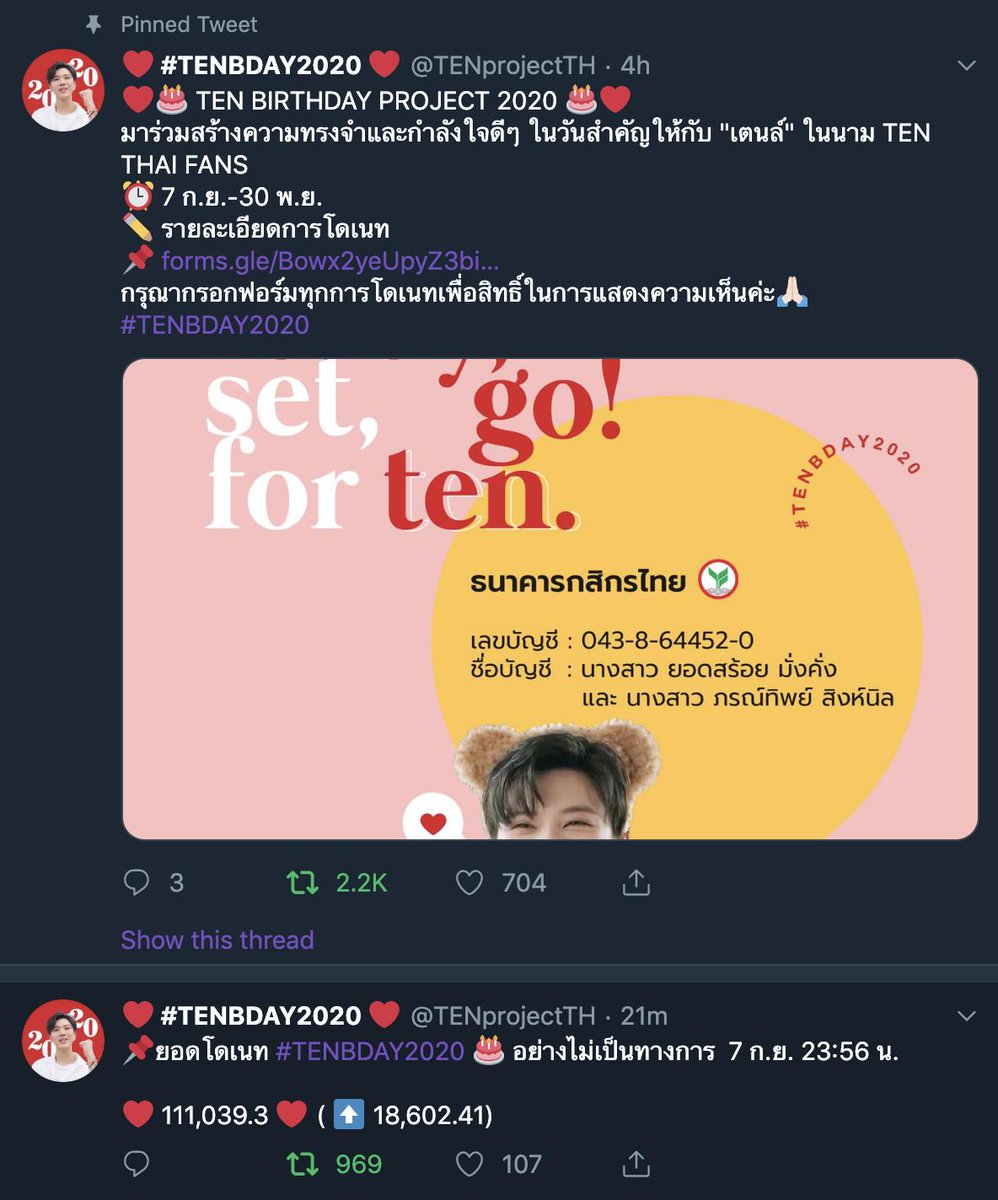hateis0nme's tweet photo. ตื้นตันกับความก้าวกระโดดของยอดโปรเจควันเกิดน้องเตนล์มากๆๆๆ
#TENBDAY2018 ใช้เวลากว่า 9 วัน ในยอด 30,xxx
#TENBDAY2019 ปีที่แล้ววันแรก เราปิดยอดกันประมาณ 5,xxx
แต่โปรเจคเพื่อปีหน้าที่จะถึง #TENBDAY2020 วันนี้เปิดโดเนทวันแรกตอน 2 ทุ่ม ใช้เวลาเพียง 4 ชั่วโมงกับยอด 1xx,xxx
/ประทับใจ https://t.co/rMG207Q3Sx