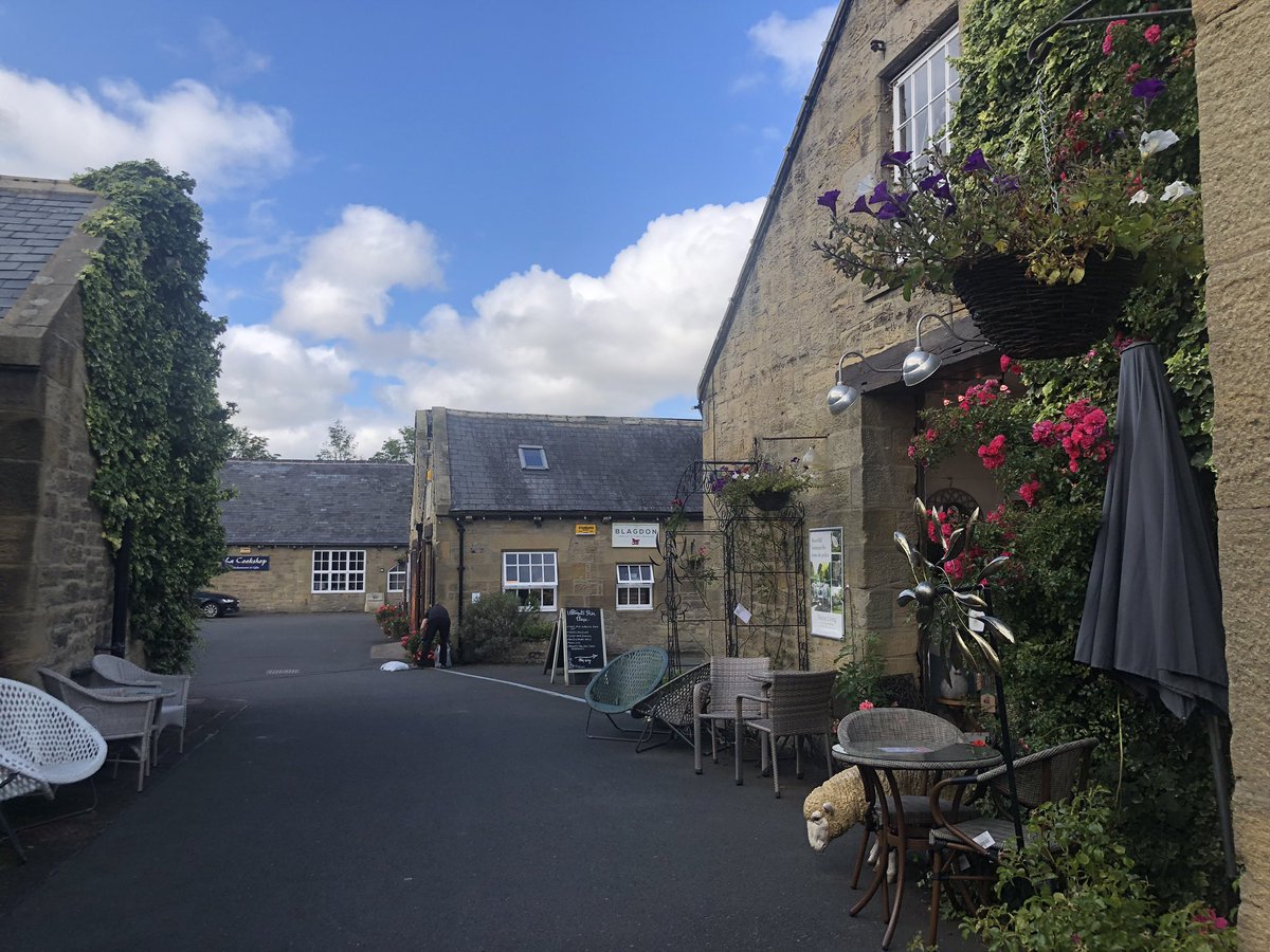 DILayfield's tweet photo. What a nice little find in #Blagdon on our way to #Morpeth today. #Coffeestop and brows around lovely little shops @MilkhopeNE. Well worth a visit. https://t.co/9vkR8GIVGX