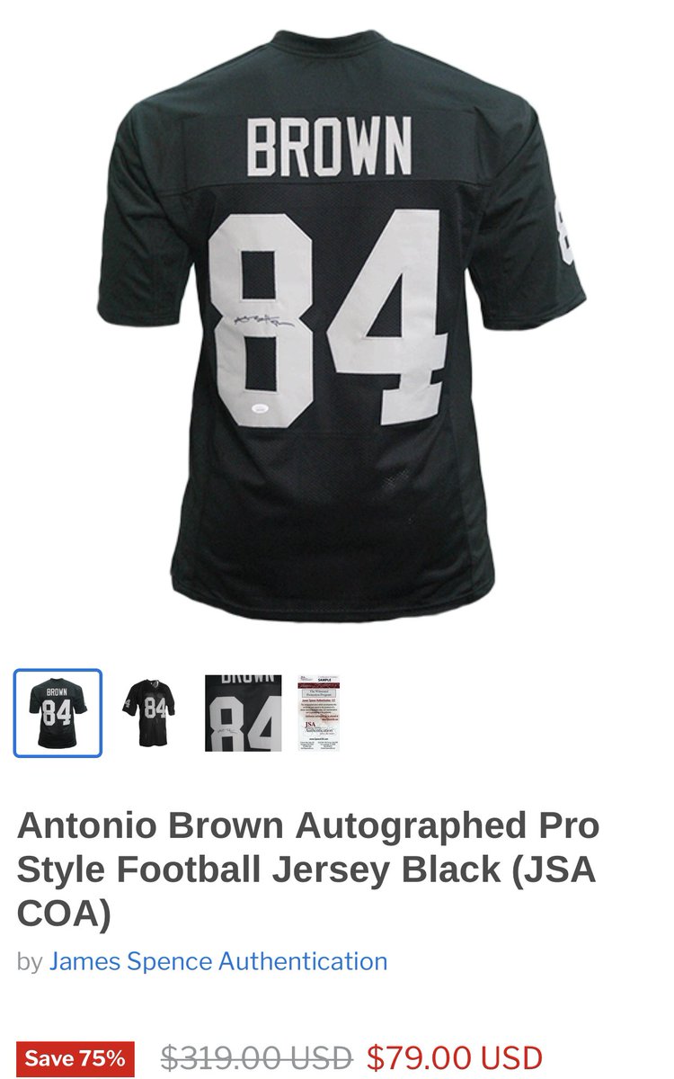 antonio brown signed jersey