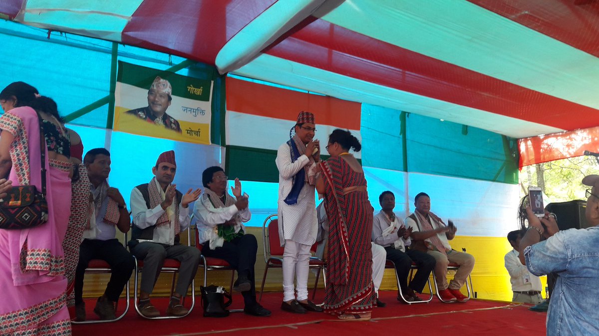MorchaGorkha's tweet photo. https://t.co/653EpFEplO darjeeling sir Raju Bista, https://t.co/653EpFEplO alipudwar sir Johan Barla and GJM working President Dr. Lopsang Lamaworking president Dr. LOPSANG Lama at GJM party program at Jaigaon. Huge gathering of gorkhas and A SUCCESSFUL GJM program.
#jaigorkha https://t.co/XIWnSSPUrN