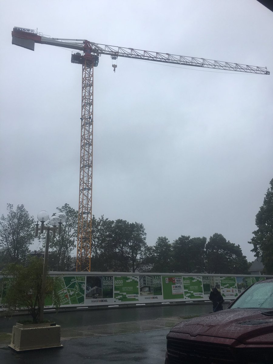 Refuge at the Atlantica in Halifax - but across the street... should this be tied down? #hopeitholds #NS #Dorian2019