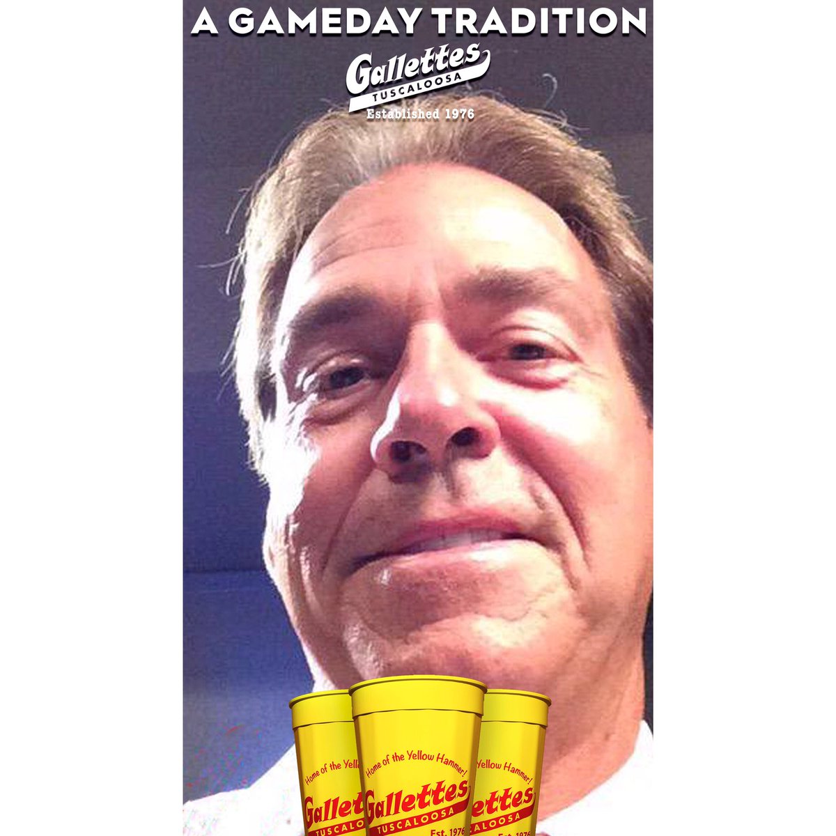 UAGallettes's tweet photo. Make sure you try out our Snapchat filter today and tonight! #RollTid https://t.co/R9wg2XoQGm